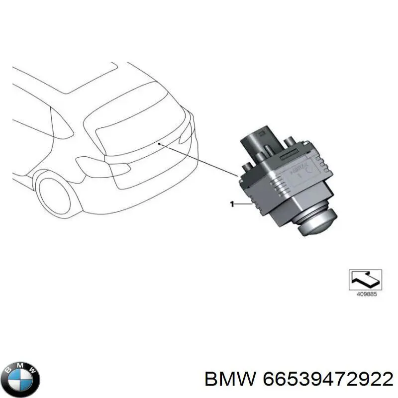 Камера заднего вида 66539472922 BMW