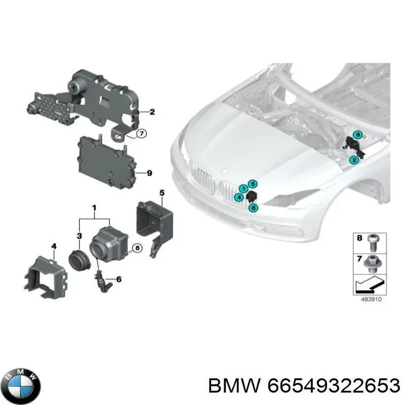 Камера заднего вида BMW 66549322653