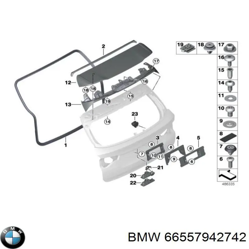Камера системы обеспечения видимости BMW 66557942742 цена, от 82.63 USD