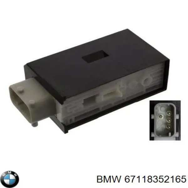 67118352165 BMW мотор-привод открытия/закрытия замка двери передней