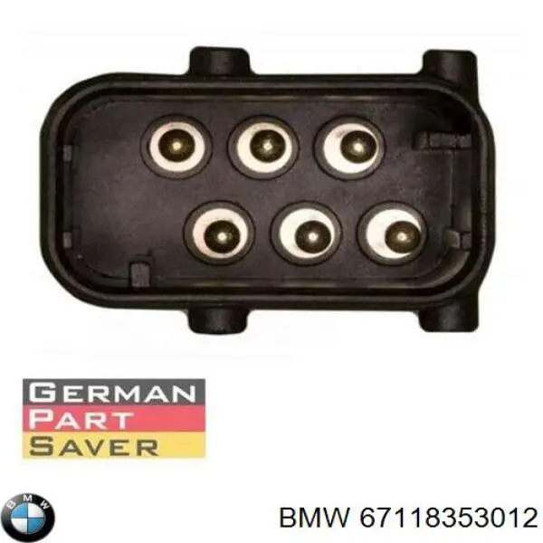 67118353012 BMW мотор-привод открытия/закрытия замка двери передней