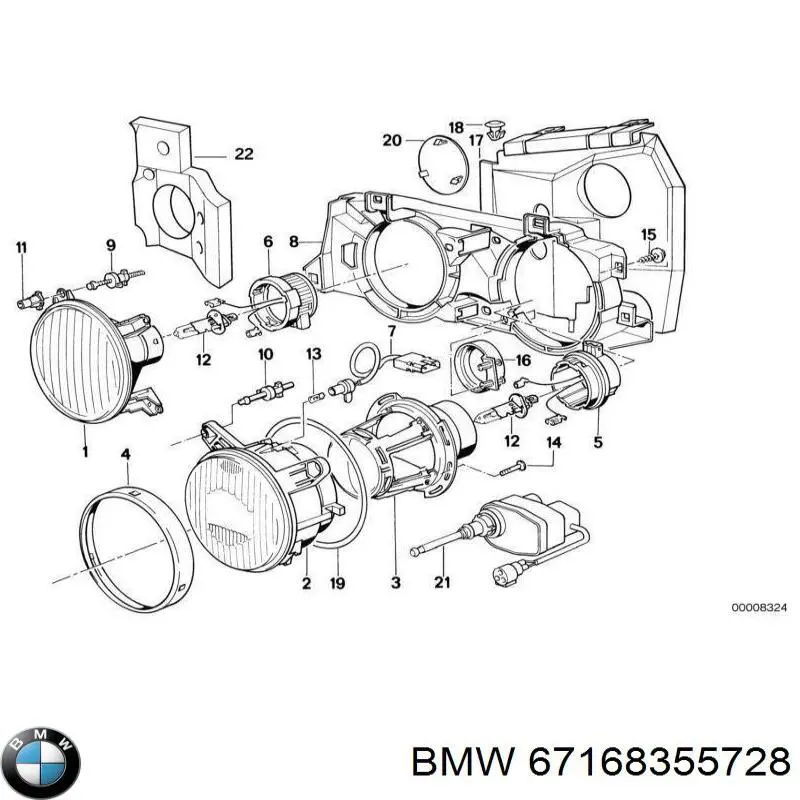 Автоматический корректор фар BMW 67168355728 цена, от 19.00 USD