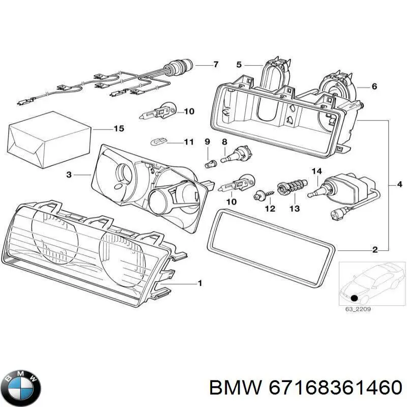 Автоматический корректор фар BMW 67168361460 цена, от 42.33 USD
