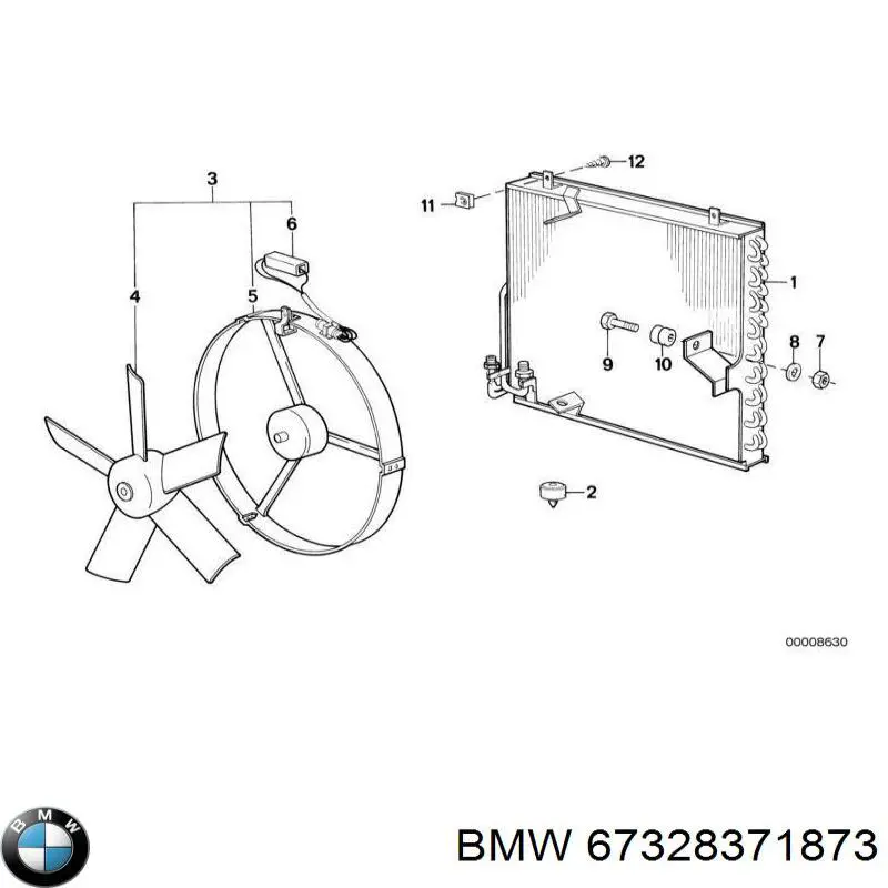 Реле вентилятора BMW 67328371873
