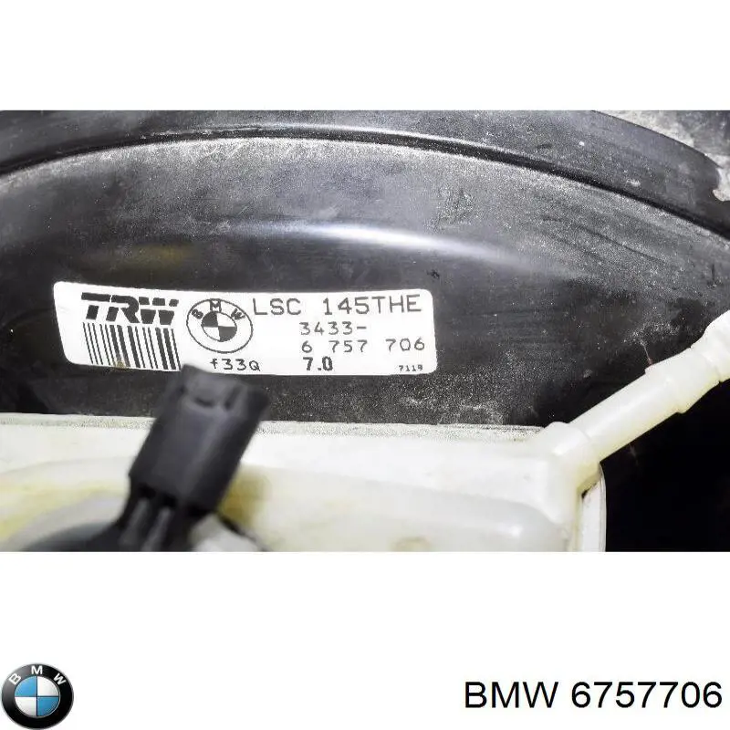 6757706 BMW Усилитель тормоза вакуумный