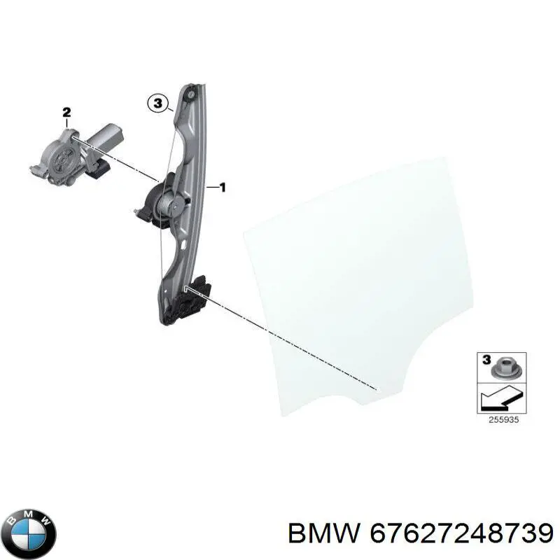 Моторчик стеклоподъемника двери задней, левой BMW 5000644 цена, от 9.84 USD