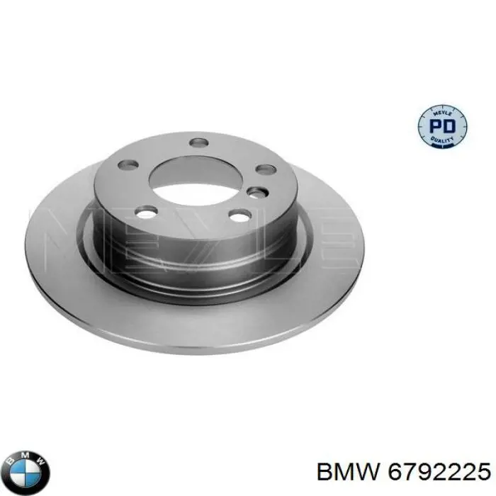 6792225 BMW disco do freio traseiro