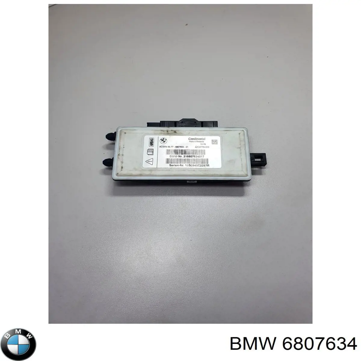 Модуль-процессор управления подушкой безопасности (ЭБУ AIRBAG) BMW 6807634 цена, от 10.12 USD