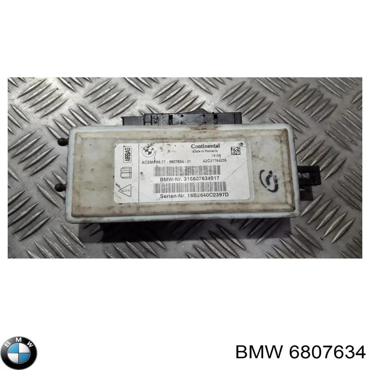 Купить 6807634 BMW Модуль-процессор управления подушкой безопасности