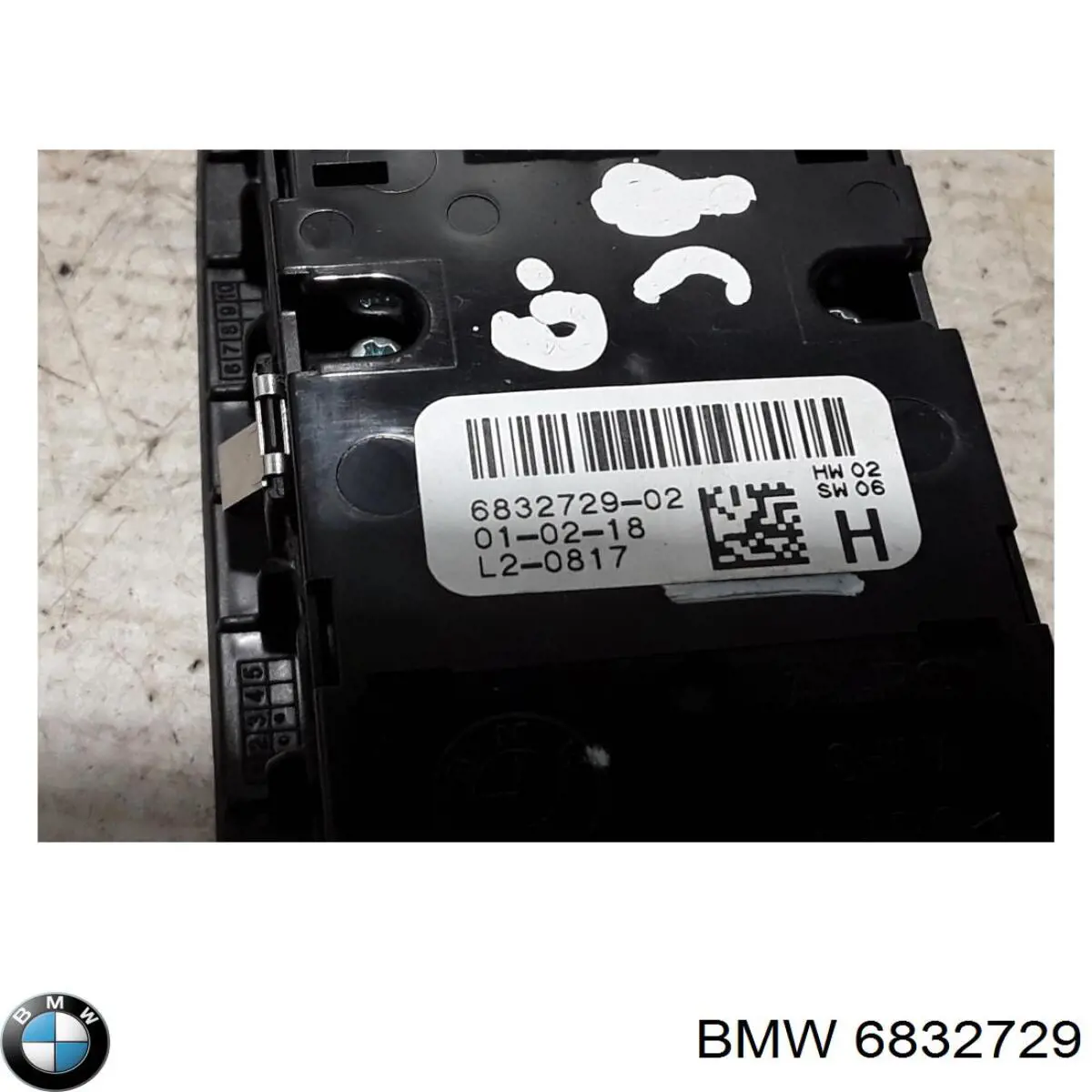 6832729 BMW Кнопки переднего левого стекло подъёмника