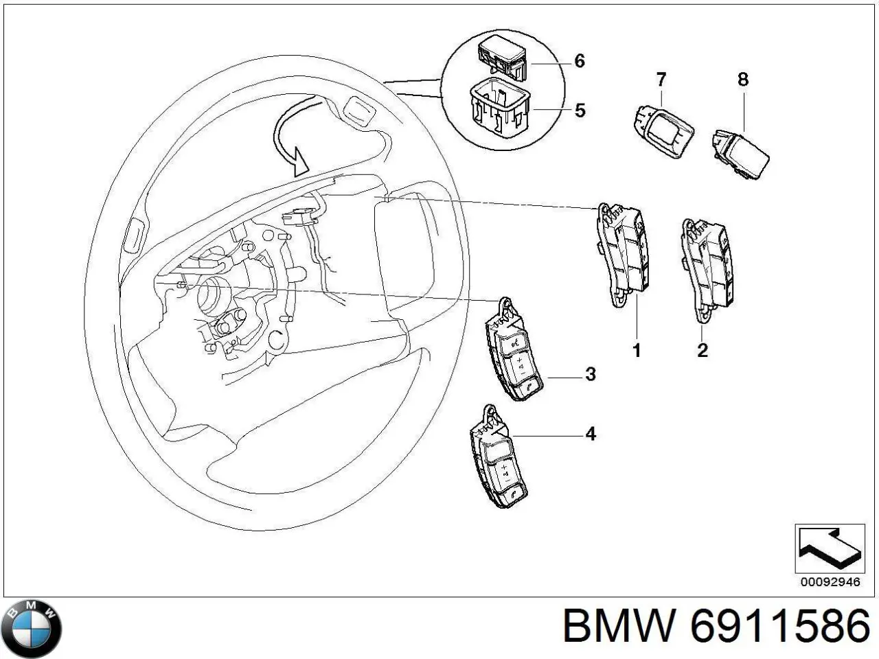  BMW 6911586 цена, от 3.80 USD