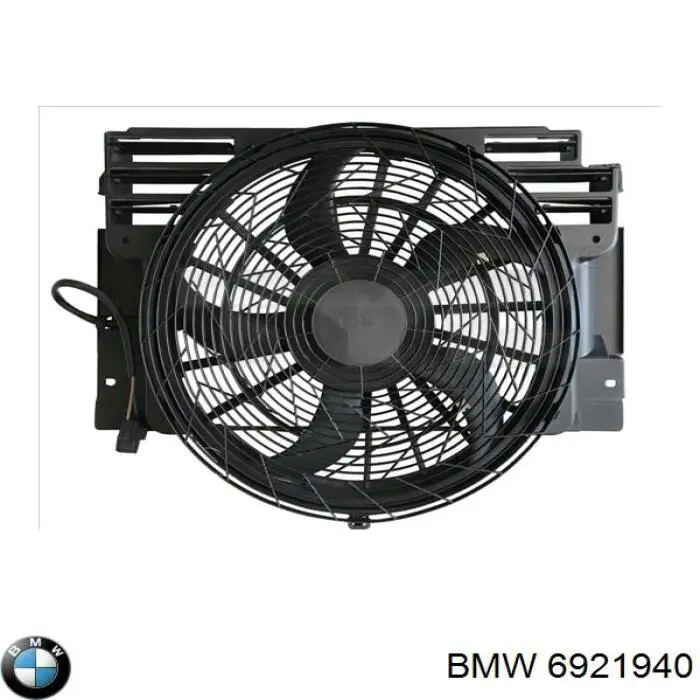 Диффузор радиатора кондиционера, в сборе с крыльчаткой и мотором 6921940 BMW