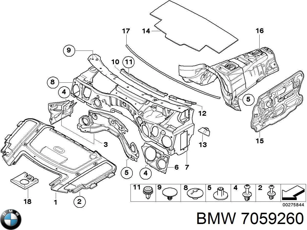 Шумоизоляция капота 7025113 Autotechteile