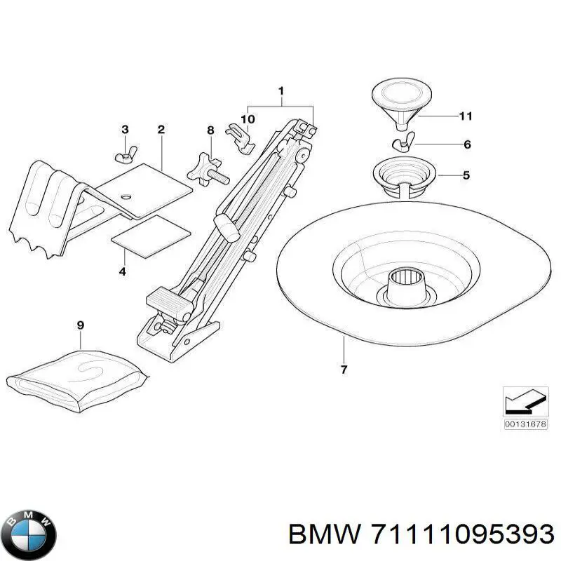 Купить 71111095393 BMW 