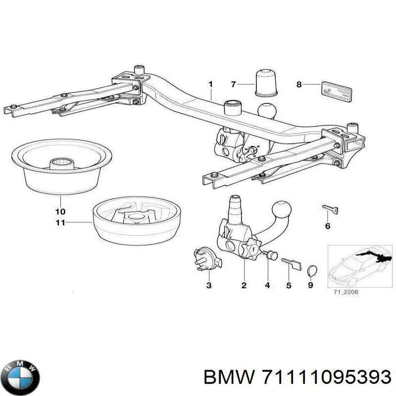  BMW 71111095393 цена, от 25.34 USD