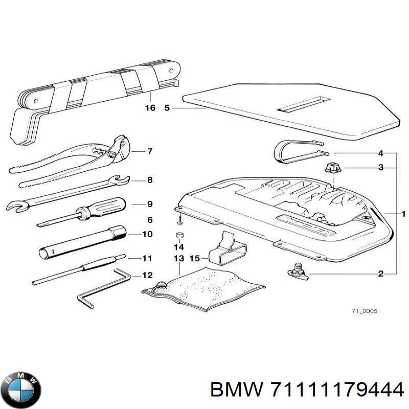 Пробка поддона двигателя 71111179444 BMW