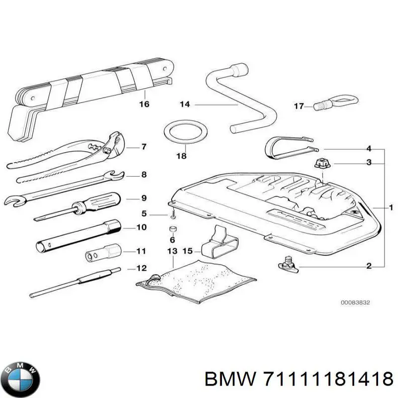 Купить 71111181418 BMW 