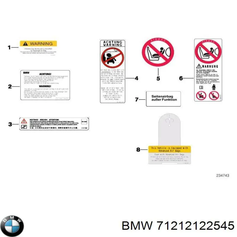 71212122545 BMW 