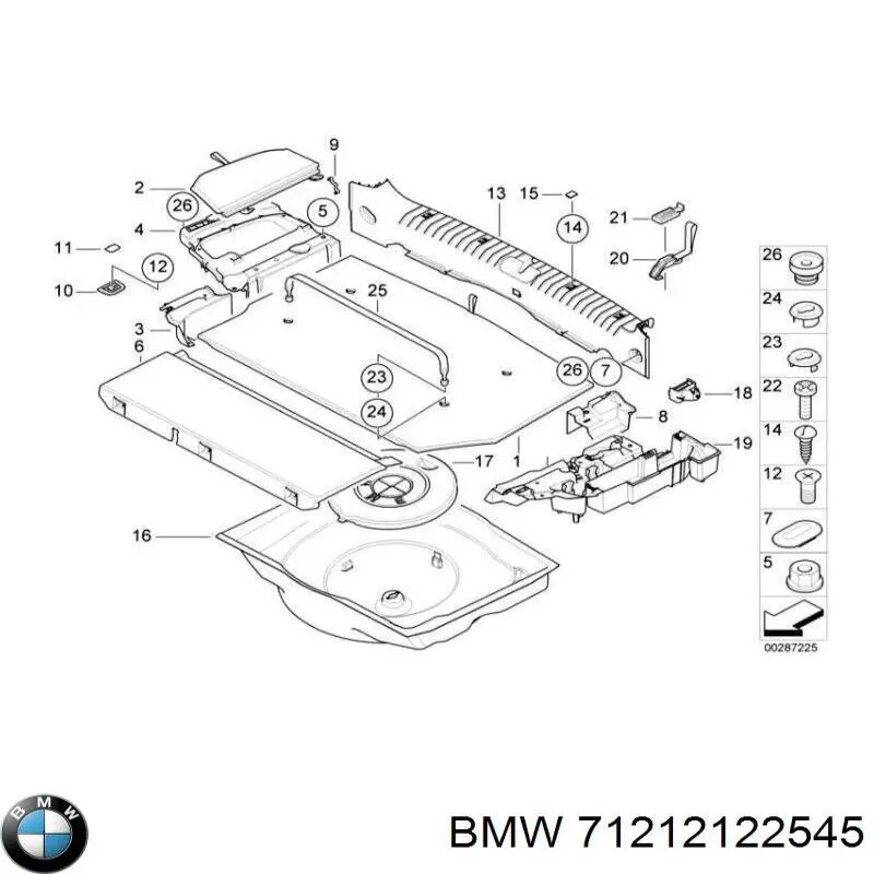  BMW 71212122545 цена, от 25.01 USD