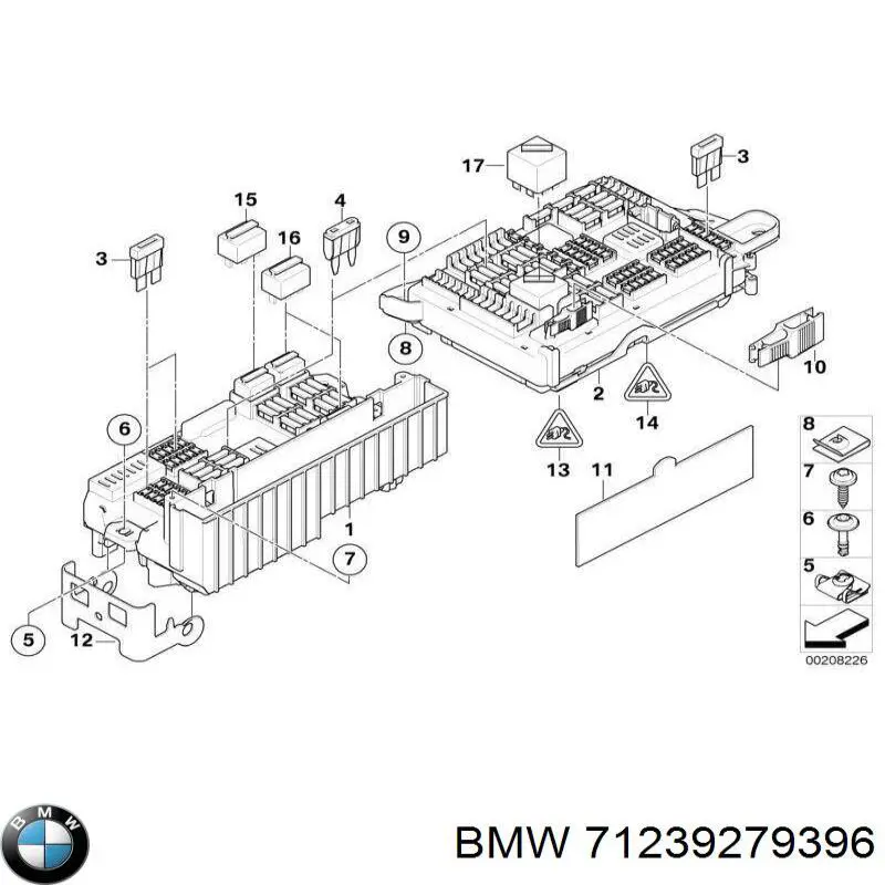 6931687 BMW Монтажный блок предохранителей