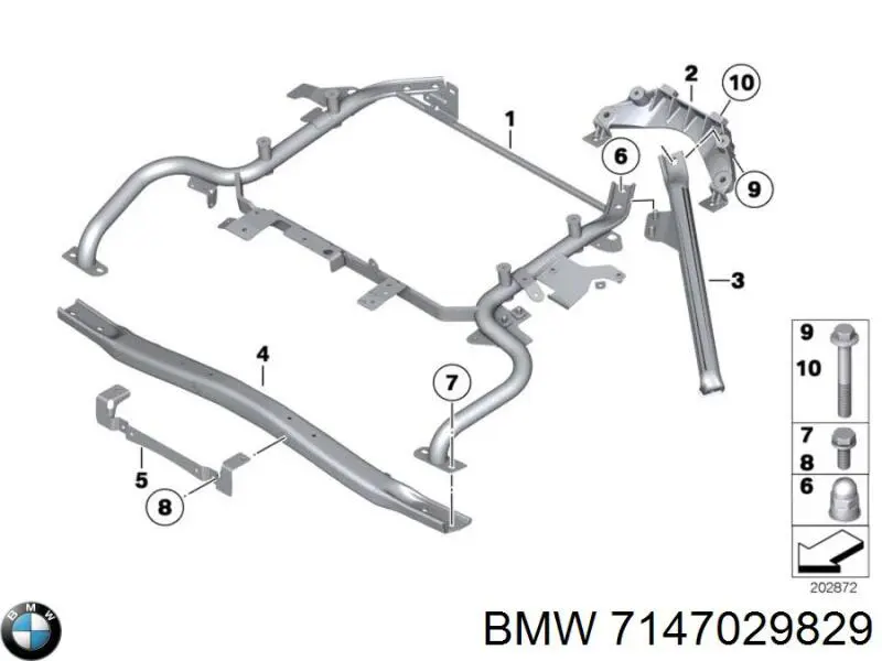 7147029829 BMW parafuso de cabeça de motor (cbc)