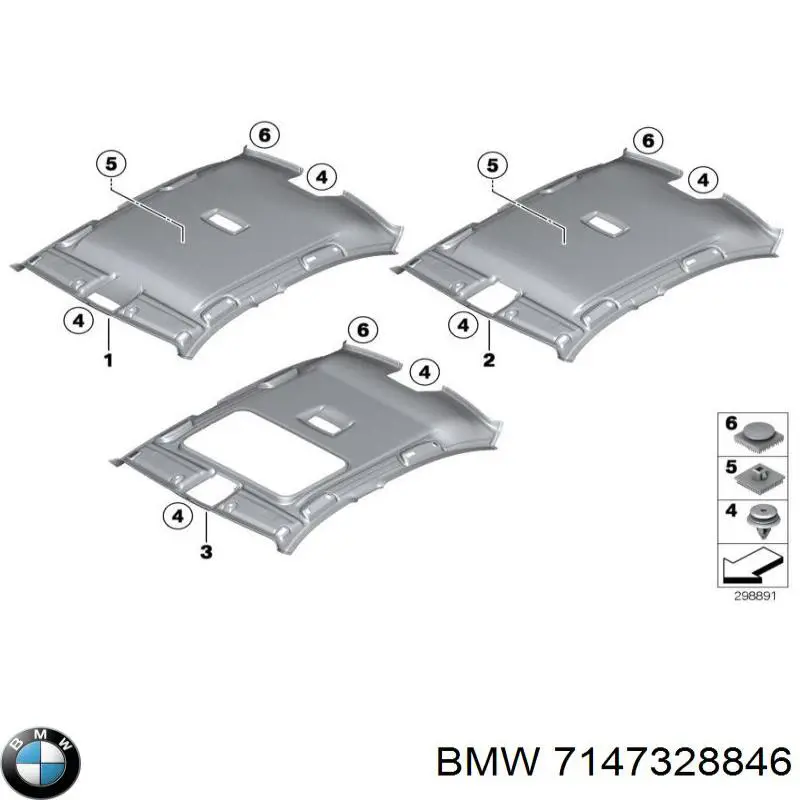 Пистон (клип) крепления подкрылка переднего крыла 7147328846 BMW