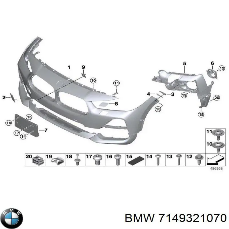  BMW 7149321070 цена, от 1.29 USD