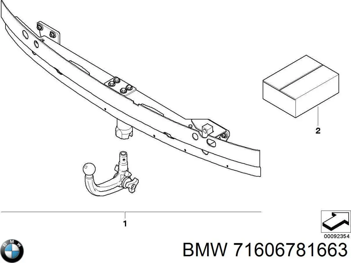 71606781663 BMW Прицепное