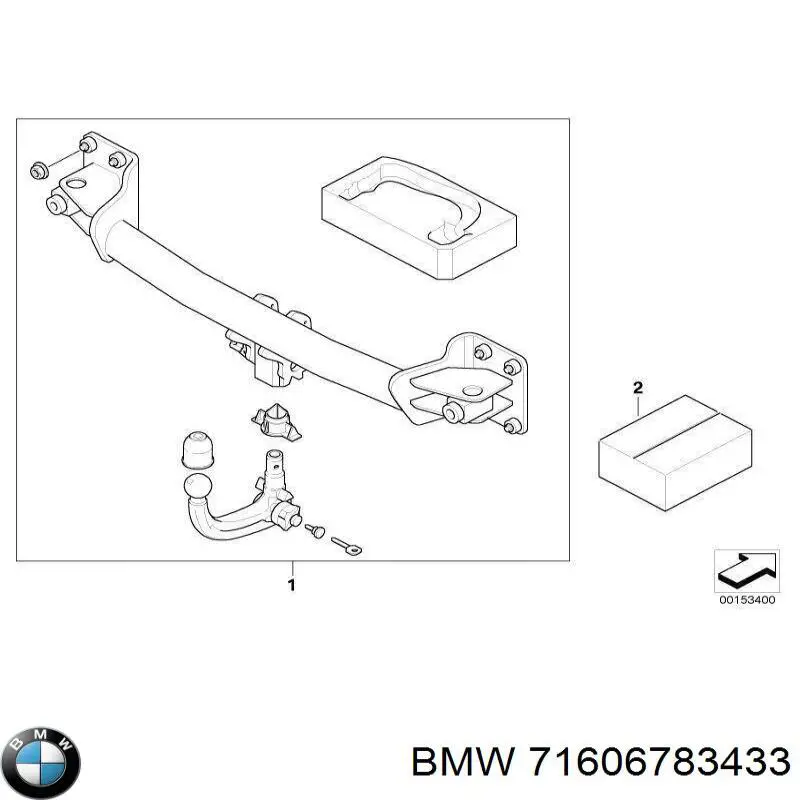Купить 71606783433 BMW Фаркоп