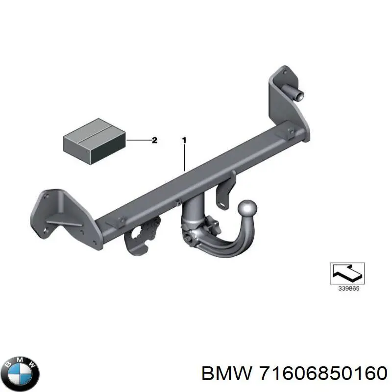 Фаркоп (шар) прицепного устройства 71606850160 BMW