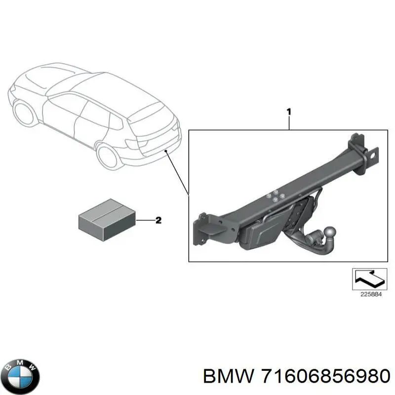  BMW 71606856980 цена, от 58.41 USD