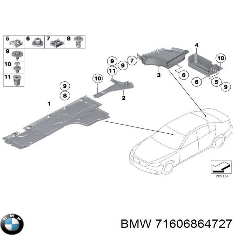  BMW 71606864727 цена, от 633.47 USD
