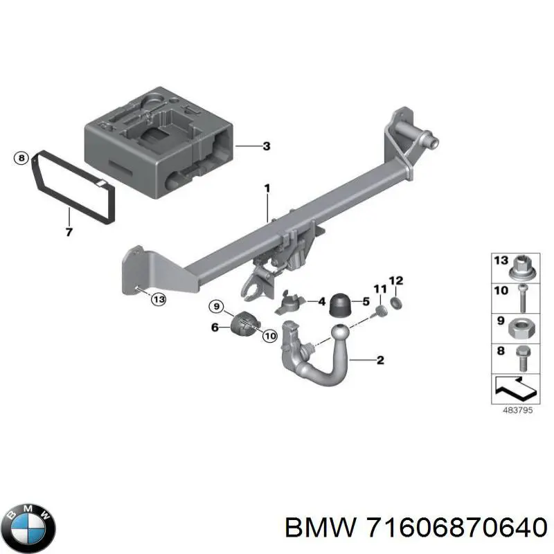 Купить 71606875701 BMW 