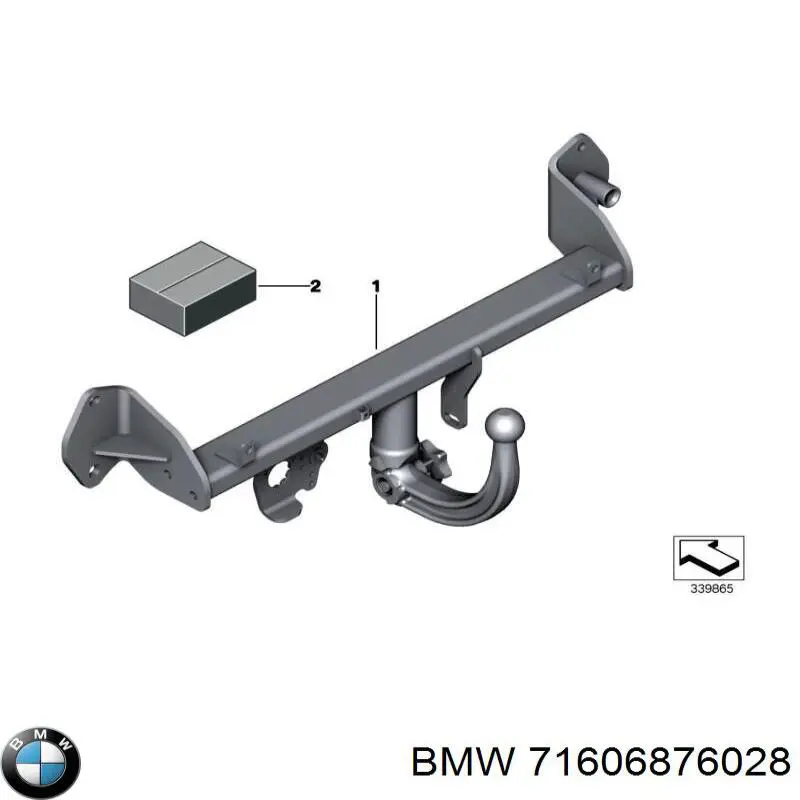 Фаркоп (шар) прицепного устройства 71606876028 BMW