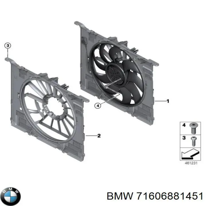  BMW 71606881451 цена, от 868.25 USD