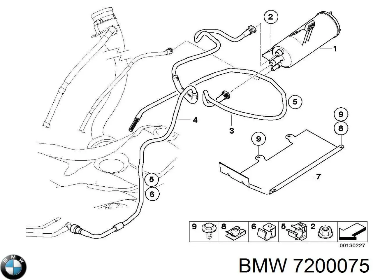 Купить 16136761043 BMW Фильтр-отстойник топлива грубой очистки