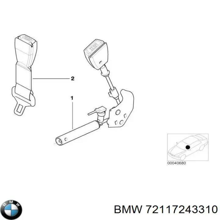  BMW 72117243310 цена, от 5.55 USD