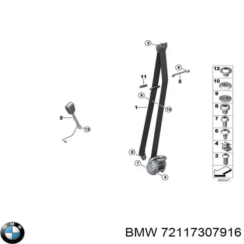 Купить 72117307916 BMW 