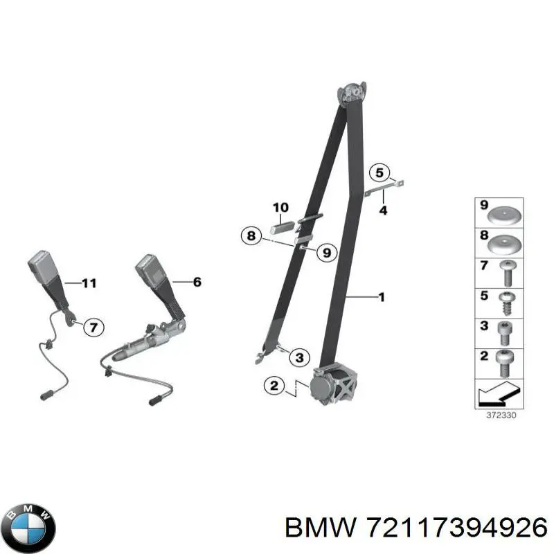  BMW 72117394926 цена, от 36.82 USD