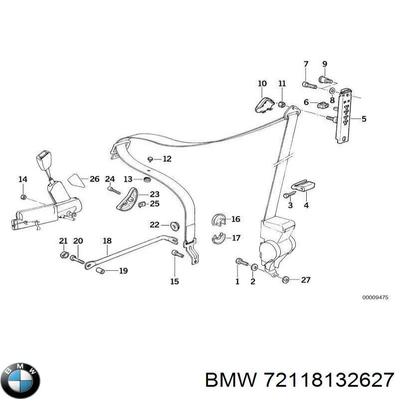 Купить 72118132627 BMW 