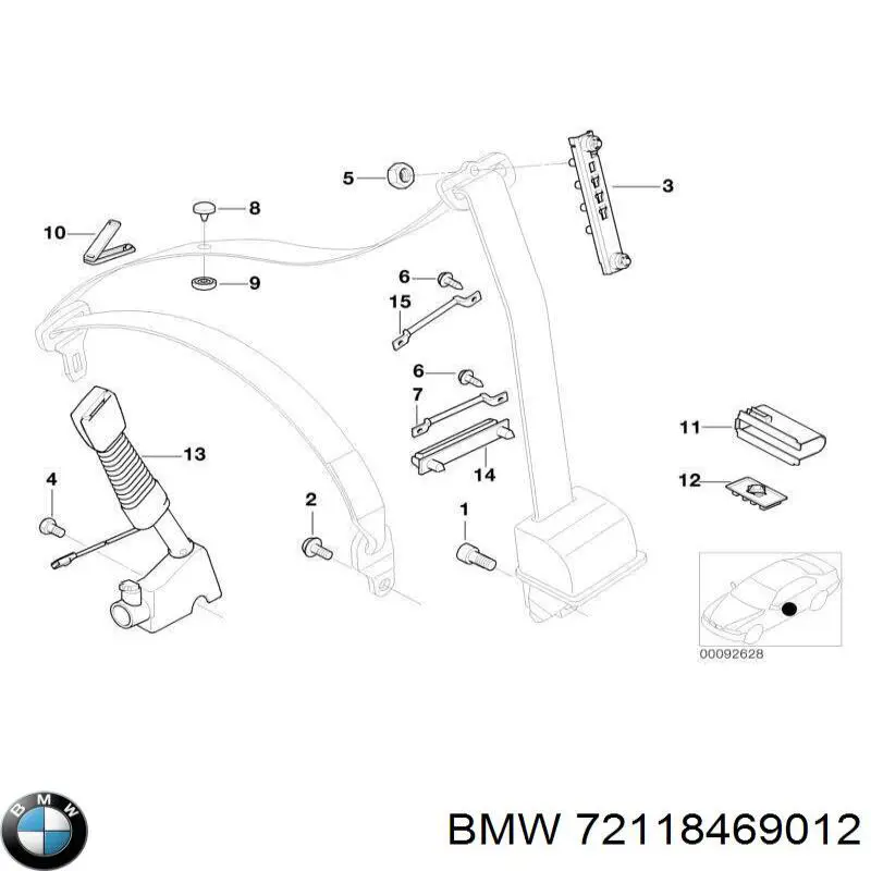  BMW 72118469012