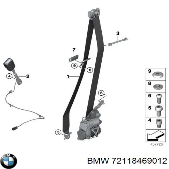  BMW 72118469012 цена, от 3.56 USD