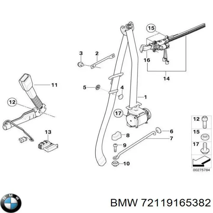  BMW 72119165382 цена, от 83.74 USD