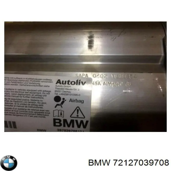 72127039708 BMW Подушка безопасности боковая