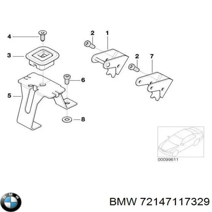  BMW 72147117329 цена, от 18.71 USD