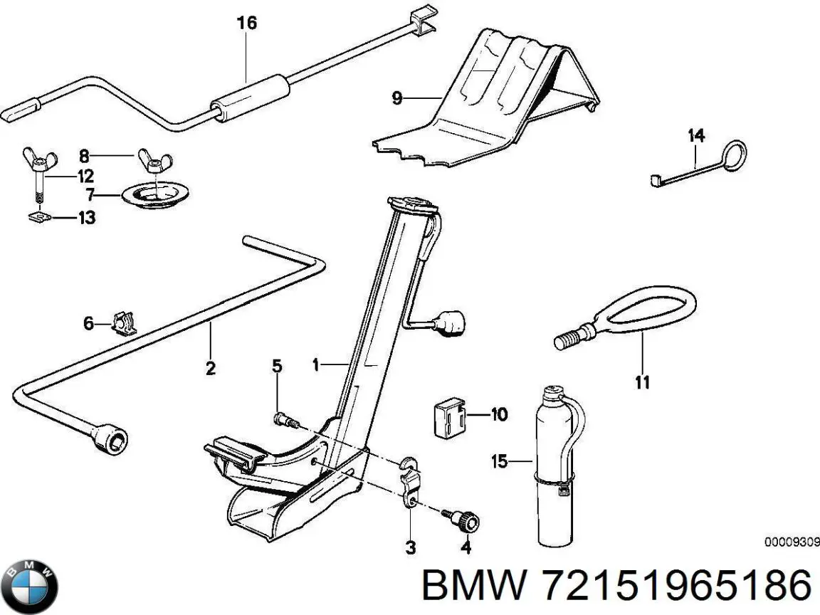Буксировочный крюк 72158119188 BMW