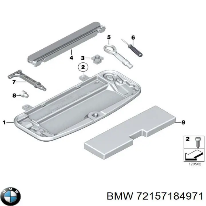 Крюк буксировочный BMW 7184971 цена, от 16.37 USD