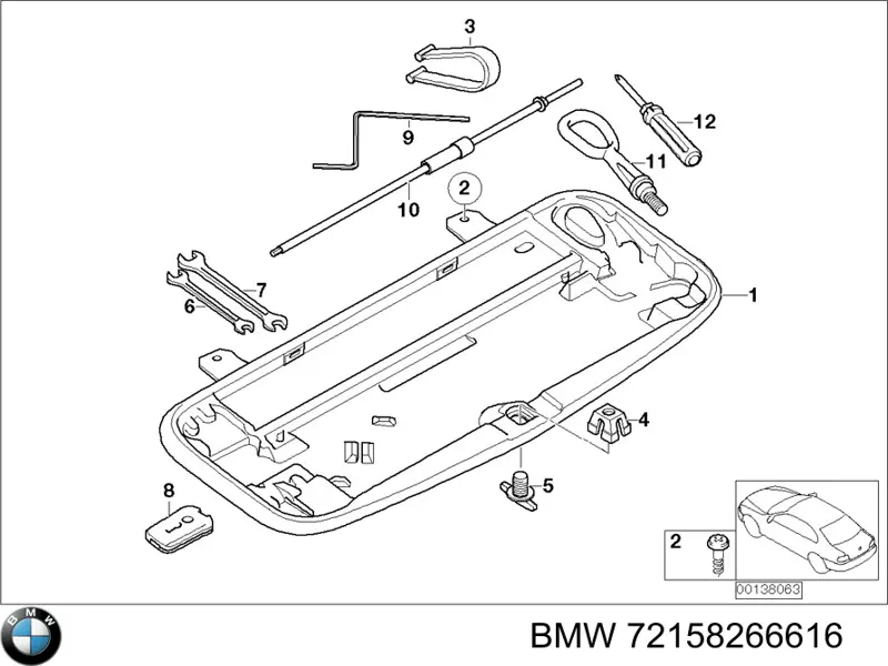 Купить 72158266616 BMW 