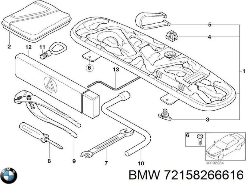  BMW 72158266616 цена, от 55.37 USD