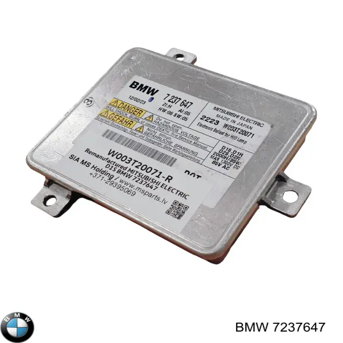 Реле управления ксеноном/биксеноном BMW 7237647 цена, от 27.93 USD
